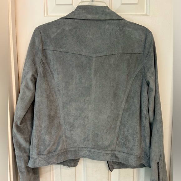 Ark NC Ultra Swede Jacket, NWOT, Grey, Motorcycle Style Zip Front & Sleeve, Sz S - Picture 16 of 16